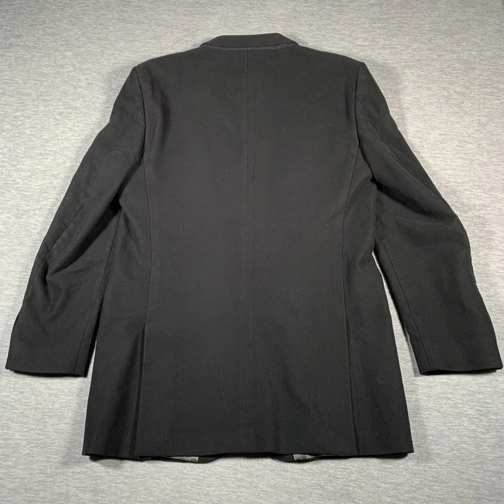 Banana Republic Blazer Mens 42L‎ Black Cotton Stretch Sport Coat 3 Button Lined